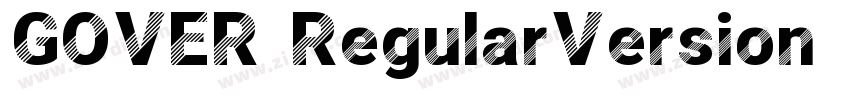 GOVER RegularVersion字体转换